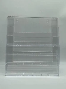DIN A4 A5 DIN lang DL Prospektständer Tribüne für Standardformate (inkl. Teiler) - Bild 1 von 4