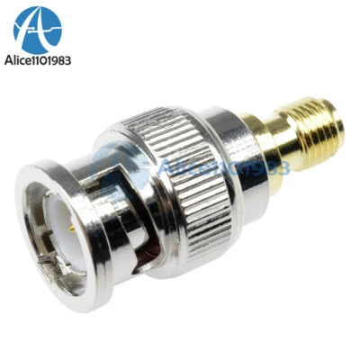 Adapter BNC Plug Male to SMA Female Jack RF Connector Straight - Image 1 of 4