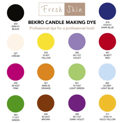 Bekro Candle Making Dye - Pure Wax Chips/Flakes Dyes - Great Colours For Candles - Image 1 of 4