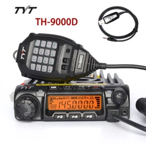 TYT TH-9000D Car Mobile Radio 60W Transceiver 144-148MHz + Programming Cable - Picture 1 of 11
