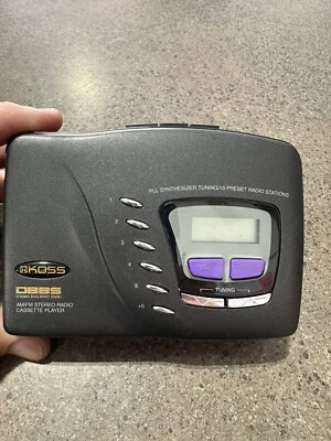 Reproductor de casete portátil Koss PP120 AM/FM PLL sintetizador sintonizador PROBADO Foto 1 de 4