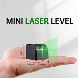 Mini Laser Wasserwaage Tragbar Laser Wasserwaage Messgerät 2 Linien Horizontal und Vertikal Kreuz - Bild 1 von 16