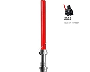 1 X OFFICIAL LEGO - STAR WARS LIGHTSABERS - METALLIC / TRANS RED - FAST - NEW - Picture 1 of 1