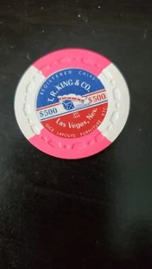 $500 T.R.KING 1/4 PIE SAMPLE CHIP SAMPLE CHIP--SUPERT RARE - Picture 1 of 2