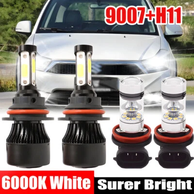 Faros LED de 2 lados para Suzuki SX4 2007-2013 4x luces antiniebla de haz alto bajo Foto 1 de 4