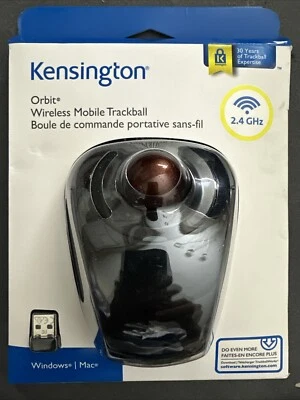 Kensington Orbit 72352 Trackball - Wireless - Radio Frequency - Graphite, Ruby - Image 1 of 4