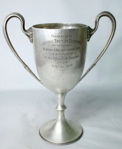 Antik England Hall gemarkt Sterlingsilber große Trophäe Pokal 10" hoch 557,2 g - Bild 1 von 7