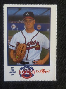 1990 Dubuque Perforated Atlanta Braves Tom Glavine