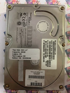 Hard Disk Usato IDE 3,5" 20gb QUANTUM FIREBALL QML20000LD-A SG-041RRT-12547-11D- - Foto 1 di 4