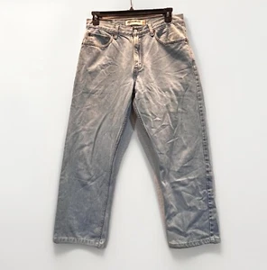 Levis 505 Jeans Mens 33 X 30 Blue Straight Fit Stretch Denim Vintage Light Wash - Picture 1 of 9