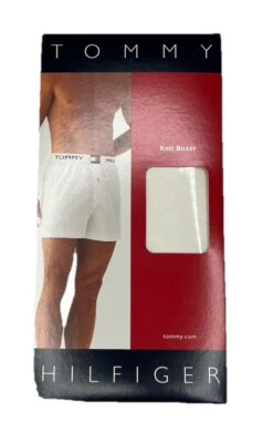 Boxer de malha vintage Tommy Hilfiger tamanho M NOVO EM FOLHA - Imagem 1 de 2