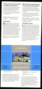 CANADA 2008 DUCK STAMP ARTIST SIGNED IN FOLDER AS ISSUED RUDDY DUCK by PEPIN - Picture 1 of 3