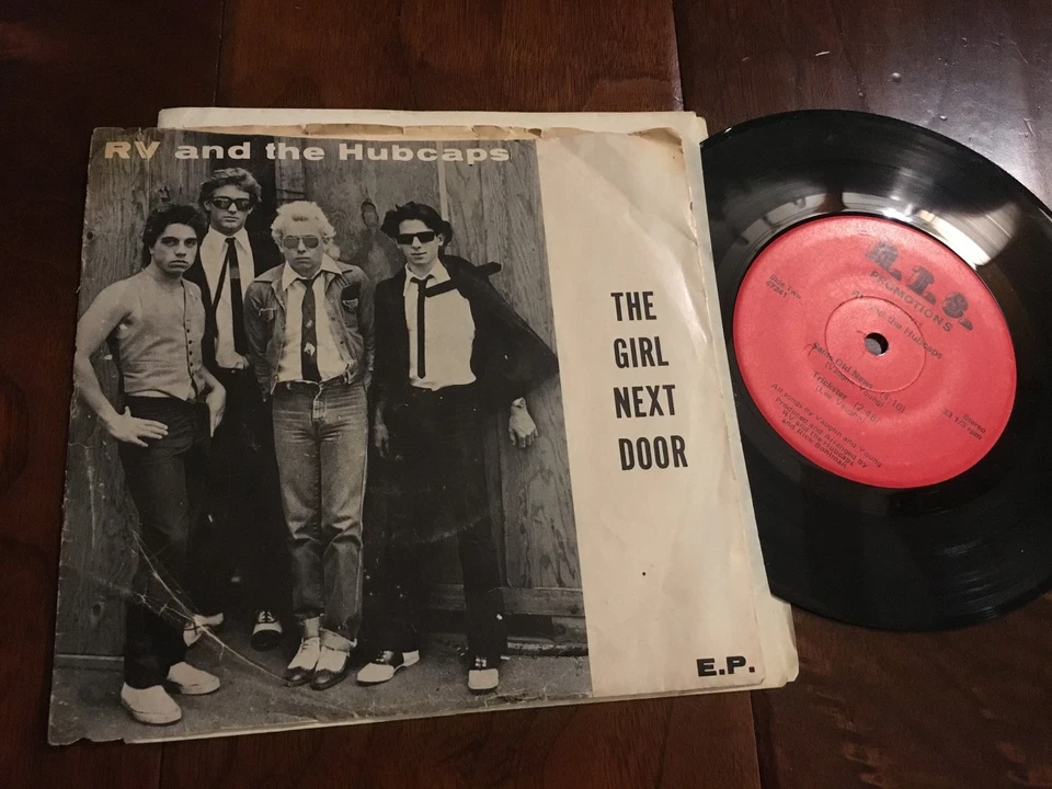 RV and the Hubcaps 45rpm 7" The Girl Next Door Power Pop New Wave Record E.P.  - Image 1 of 1