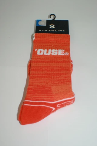 Strideline Syracuse NCAA Crew Socks #C135776 Orange ~ NWT Cover