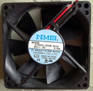 Sunon DC-Lüfter 80x80x25mm – 24V, 1,32W, 3200 U/min, 69,6 M³/h, Gleitlager, Für Elektronik & Gehäuse