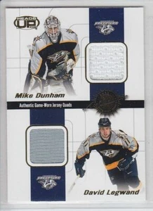 2001-02 PACIFIC HEADS UP DUNHAM LEGWAND FITZGERALD WALKER CAMISETA QUAD JUEGO USADO - Imagen 1 de 2