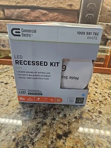 Gewerbe Elektro 6 Zoll Weiß Unterputz Rund Nass Bewertung LED Einbauleuchten Kit - Bild 1 von 5
