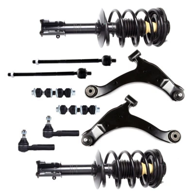 10 Pieces For 2001-10 Chrysler PT Cruiser Front Struts Control Arms Tie Rods Kit - Image 1 of 4