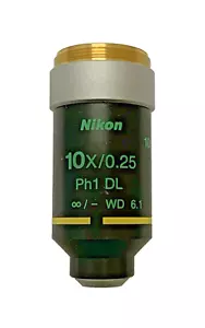 Nikon 10x/0.25 Ph1 DL ∞/- WD obiettivo microscopio 6.1 - Foto 1 di 4