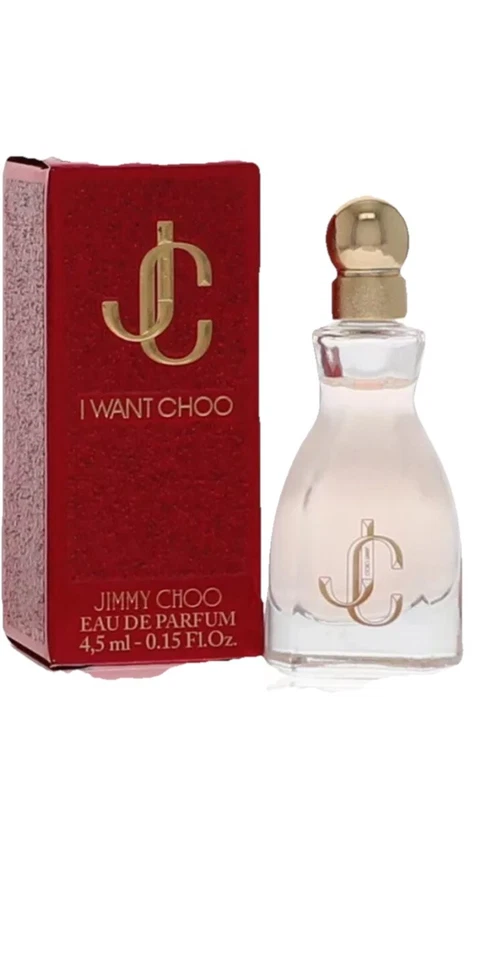 Jimmy Choo I Want Choo por Jimmy Choo EAU DE PARFUM 0,15 OZ MINI Splash Mujer Foto 1 de 2