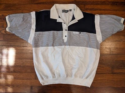 Vintage Members Only Men's Beige Pullover 1/2 Button Up Casual Shirt XL 1X - Image 1 of 4