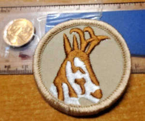 BSA PATROL MEDALLION TAN TWILL PATCH -Antelope - 2009-2013 - Picture 1 of 2