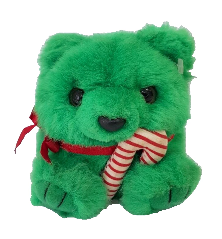 Dog Doll/Christmas Green Dog, Toys & Hobbies Stuffed Animals (4×4 in/1 pc.)cute! - Image 1 of 4