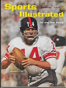 Sports Illustrated November 20 1961 YA TITTLE New York Giants Football NO LABEL - Picture 1 of 2