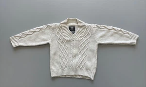 H&M LANGARM PULLOVER STRICK PULLI CREME WEISS GR.92 CM • 1,5-2 JAHRE - Bild 1 von 10