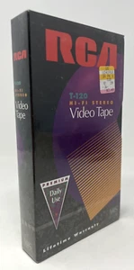 Cinta de video estéreo Hi-Fi RCA T-120 de colección nueva 6 horas sellada de fábrica - Imagen 1 de 7