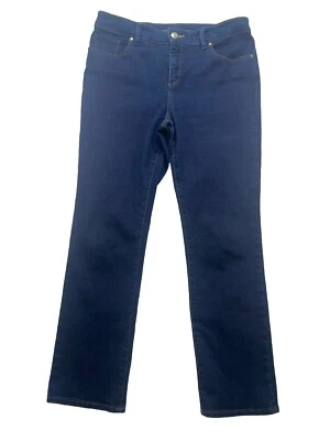 Chico’s The So Slimming Slim Jean Women Sz 18 Stretch 1 Short Indigo - Image 1 of 4