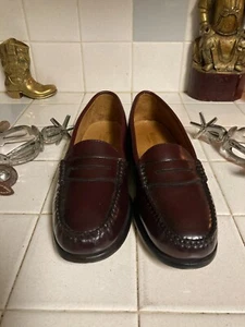 G.H. Mocasín Bass Originals MUJER LONDON WEEJUNS Vino Talla 7.5 M - Imagen 1 de 17