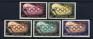 YEMEN Arab Republic 1960 OLYMPICS, Cpl Superb MNH/** IMPERFORATED Set !! , Sport