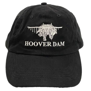 Hoover Dam Black with White embroidered hat cotton - Picture 1 of 7