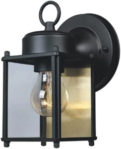 Preston 8" Outdoor Wall Lantern Sconce with Clear Glass - Picture 1 of 12