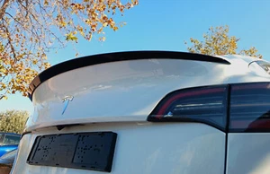 REAR LIP TRUNK SPOILER FOR TESLA MODEL Y PU UNPRIMED - Picture 1 of 3