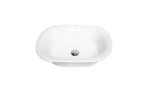Gloss White Semi Insert Oval Above Counter Wash Basin 610 x 440 x 210 mm - Picture 1 of 2