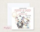 Personalised Mummy and Daddy Wedding Day Card | Auntie Uncle Mum Dad