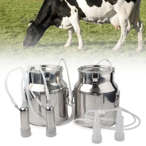 Tragbare Elektrische Melkmaschine Melkeimer Melken Kühe Satz mit 14L-Flasche - Bild 1 von 9