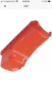 Trans Dapt 9921 Orange Powder Coated BBC Oil Pan - Picture 1 of 3