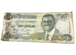 Central Bank of the Bahamas One 1 Dollar Note Lot, World Currency Note - Picture 1 of 3