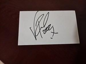 Pantera  Vinnie Paul Signed Card