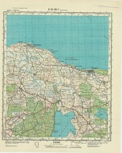 Mapas topográficos militares soviéticos rusos - GILLELEJE (Dinamarca), 1:50K, ed. 1953 - Imagen 1 de 3