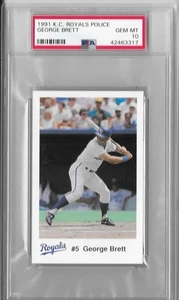George Brett 1991 Kansas City Royals Police Graded Gem Mint PSA 10 - Picture 1 of 1