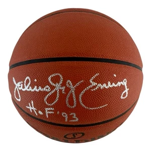 Julius Erving Signed Autographed Spalding NBA Basketball Beckett BAS HOF 93 - Picture 1 of 2