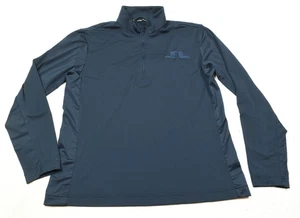 J. Lindeberg 1/4 Zip Golf Oberteil Herren 2XL Blau Langarm Stretch Slim Pullover - Bild 1 von 11