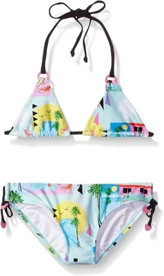 Seafolly Niñas Piscina Fiesta Tobogán Tri Bikini Conjunto L108441 Talla 16 AUS Foto 1 de 2