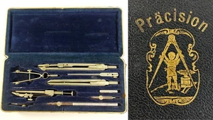 Antikes technisches Zeichenset - Pracision 700/VIII Germany ca. 1920er Jahre - Bild 1 von 13