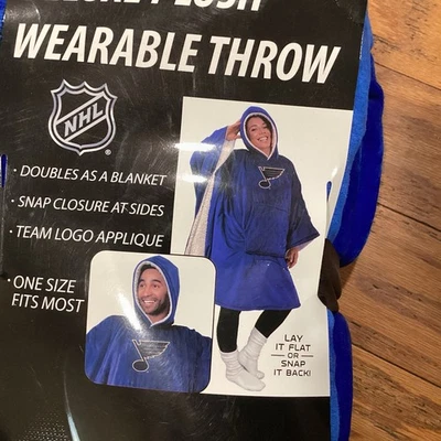 Manta de microfibra con licencia oficial St. Louis Blues 46" x 60" de la NHL Foto 1 de 3