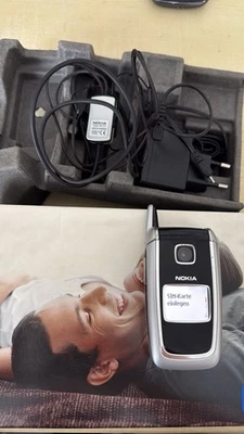 Nokia 6131 Schwarz RM-115 Volle Funktion Händler Garantie Accu Neu Komplett MEGA - Bild 1 von 4